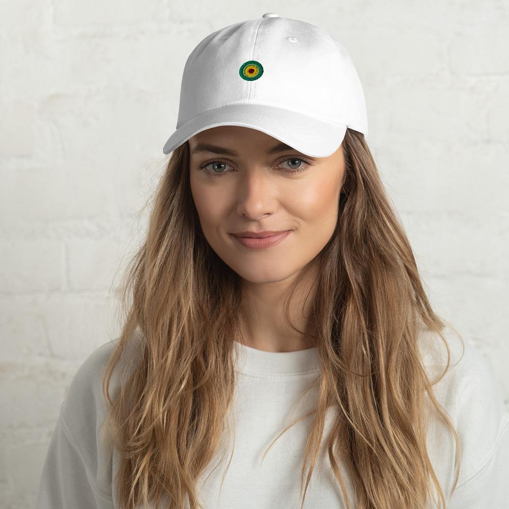 a woman wearing a hat and a hat 